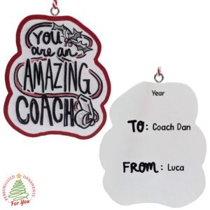 Personalized Amazing COACH Gift Tag Keepsake Ornament