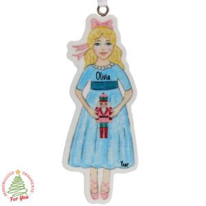 Personalized CLARA Wooden Ornament | Nutcracker Suite Collection