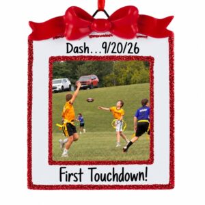 Amazing Sports Memory Red Bow Frame Ornament DIGITAL UPLOAD